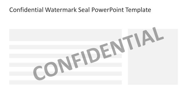 Confidential Watermark Seal Presentation Template