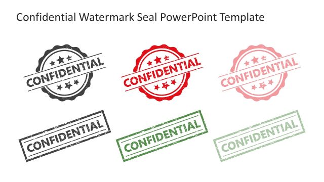 Confidential Watermark Seal PPT Slide Template