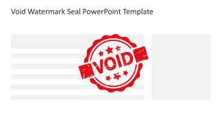 Red Void Watermark PPT Template