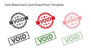 Watermark Seal with Void Text in Different Variations