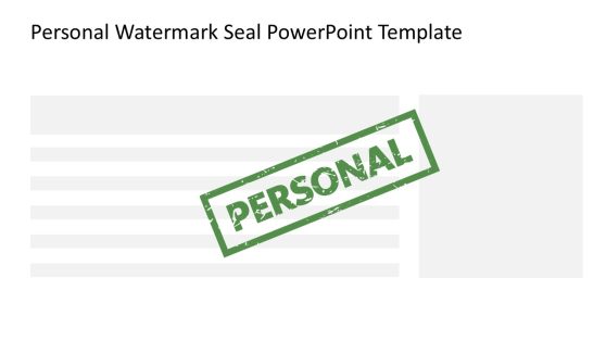 Personal Watermark Seal PowerPoint Template