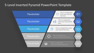 Three Levels Highlight Slide - Inverted Pyramid Diagram