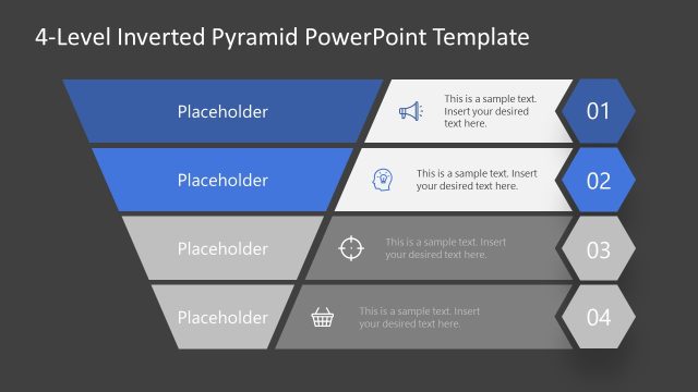 Level 2 Dark Background Inverted Pyramid Template