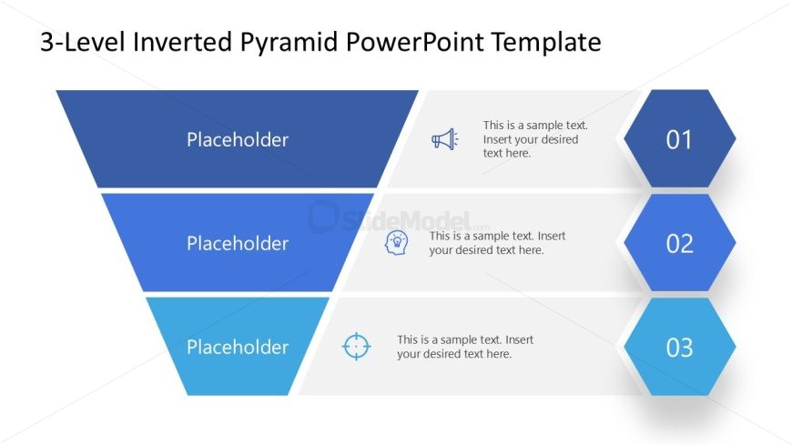 3-Level Inverted Pyramid Slide Template