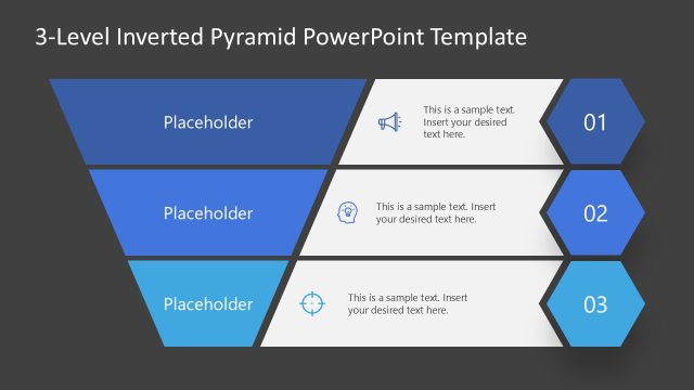 Inverted Pyramid Diagram Slide for Presentation