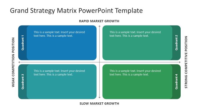 Customizable Grand Strategy Matrix Template Slide