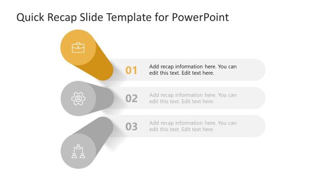 Focus Slide for Step 1 – Quick Recap Slide Template