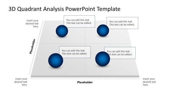 3D Quadrant Analysis PPT Template