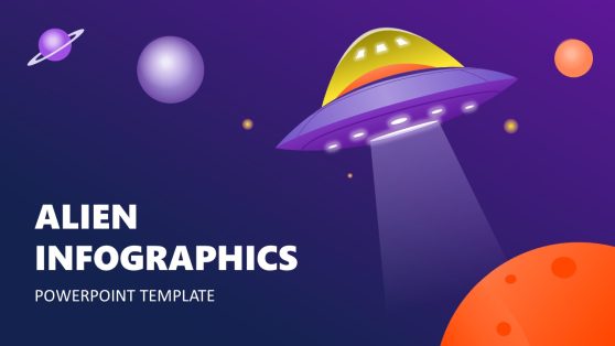 Alien Infographics PowerPoint Template