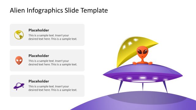 Creative Infographics Slide for Aliens Presentation