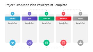 6-Step Project Execution Plan PowerPoint Slide