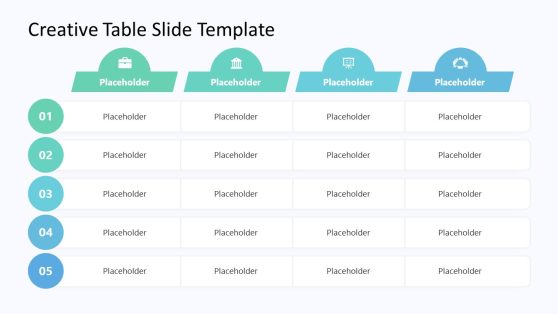 Creative Table PowerPoint Template