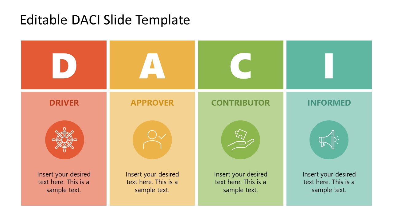 Customizable DACI PowerPoint Template