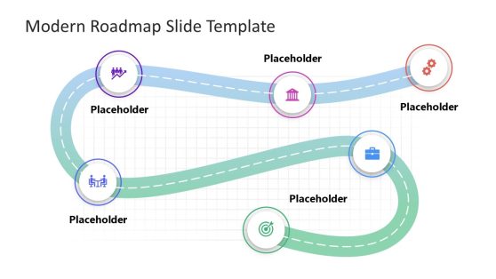 Modern Roadmap PowerPoint Template