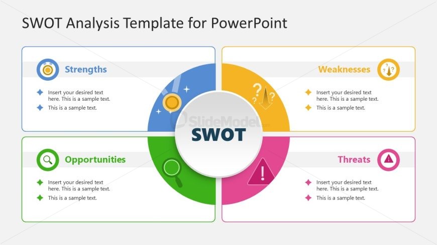 SWOT Analysis Template PPT Slide 