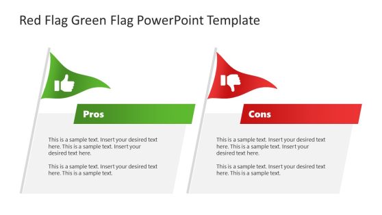 Red Flag Green Flag PowerPoint Slide