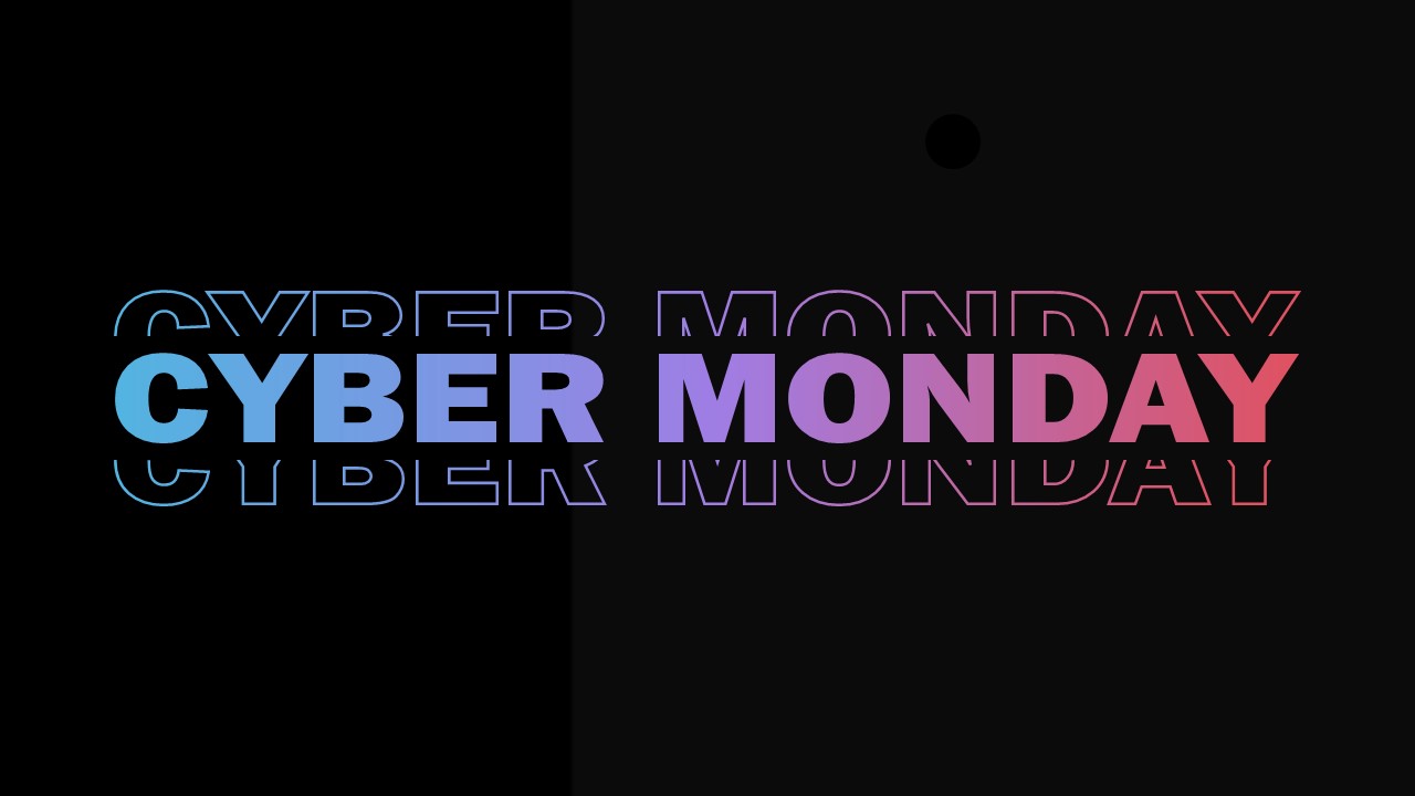 Black Cyber Monday PPT Template