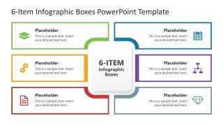 Title Slide - Infographic Boxes Template for PowerPoint