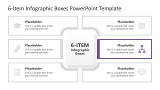 Customizable Infographic Boxes PPT Template  