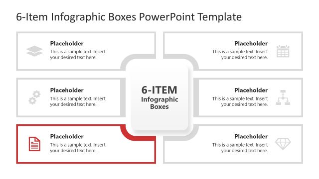 Customizable Slide for Item 5 – Infographic Boxes Template