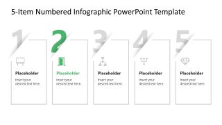 PPT Creative Template Slide with Colored Number 2