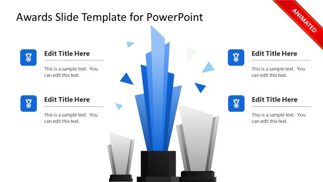 Awards PPT Template with Text Sections