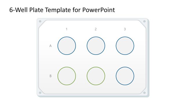 Customizable 6-Well Plate Template PPT Slide