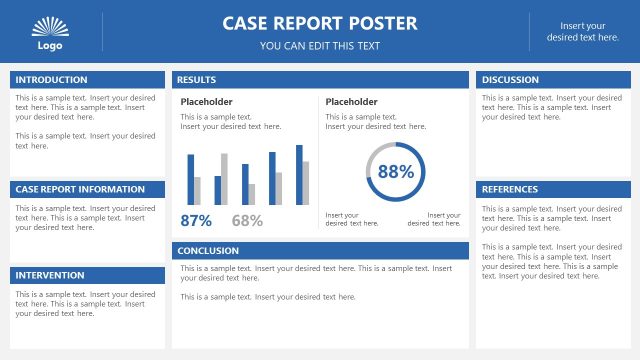 Case Report Poster Template for PowerPoint