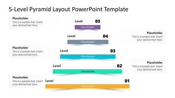 5-Level Pyramid Layout PowerPoint Template