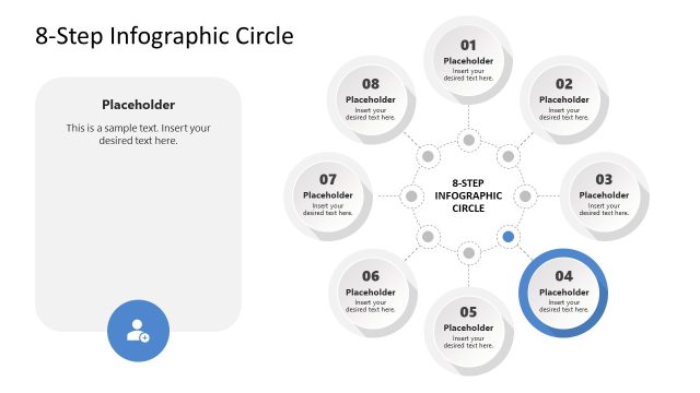 Step 4 Color Spotlight Slide – Circular Process Diagram for PPT