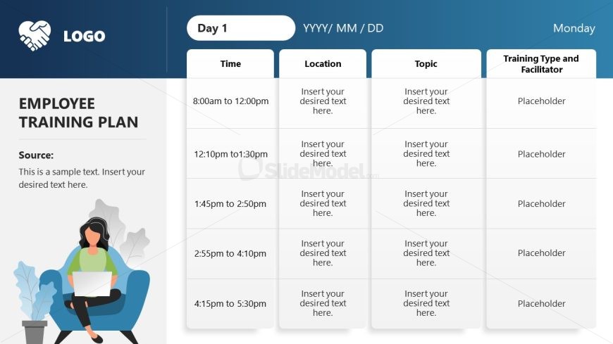 Employee Training Activities Plan PPT Slide