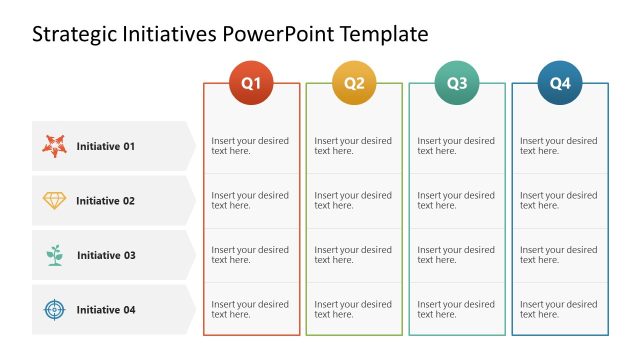 Vision Strategic Initiatives Slide Template