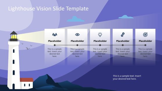 Creative Lighthouse Vision PowerPoint Slide