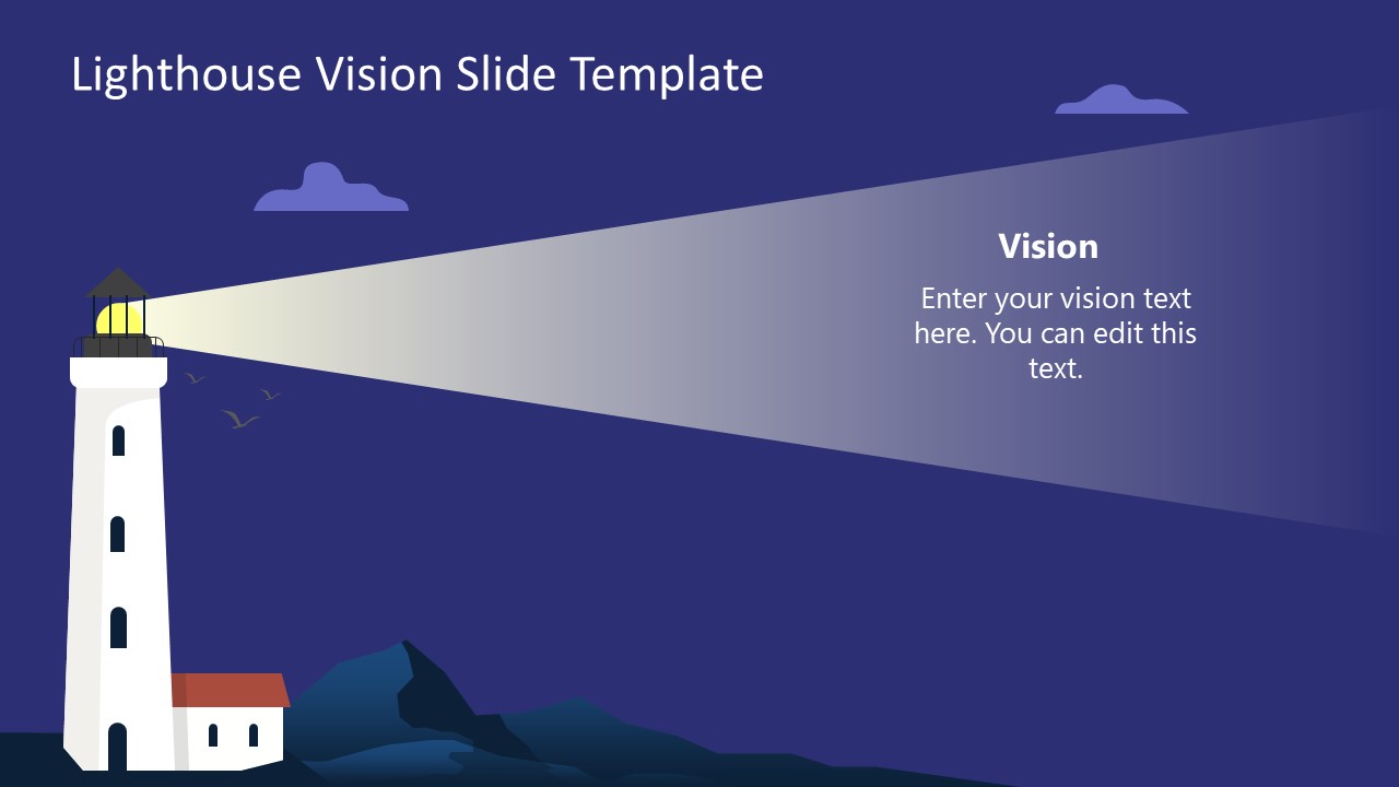 Lighthouse Infographic PPT Slide