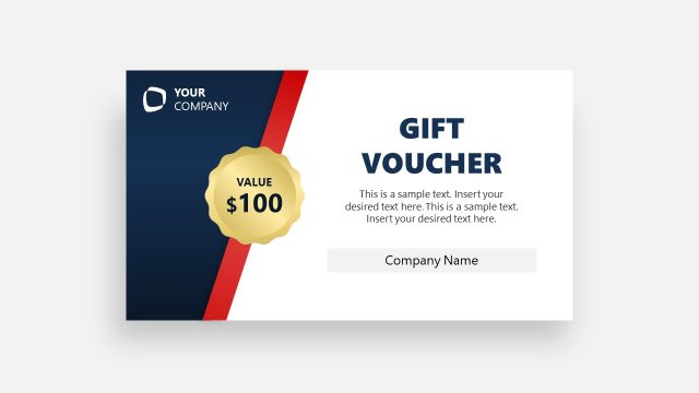 Editable Voucher Slide Template