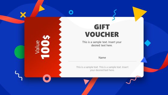 Creative Gift Voucher PPT Slide Template