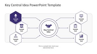 Editable Key Central Idea PPT Template 