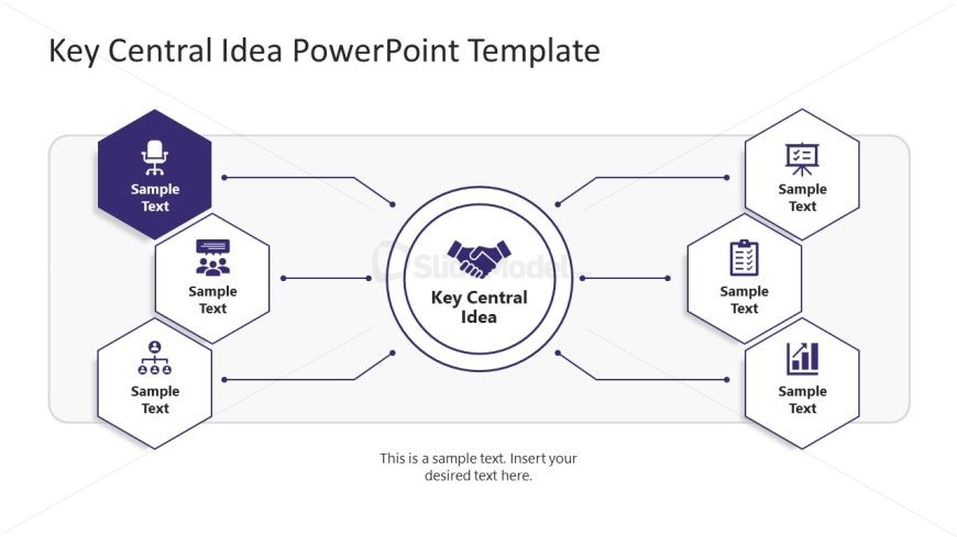 Editable Key Central Idea PPT Template 