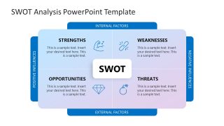 Creative Table Diagram Slide for SWOT Analysis Presentation