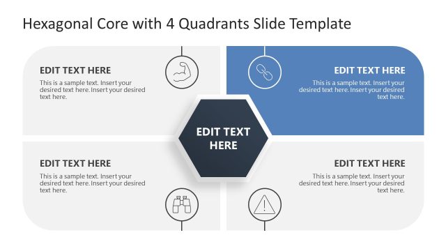 Point 2 Highlight Slide -Hexagonal Core Template