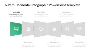 6-Item Horizontal Infographic Template for PowerPoint 