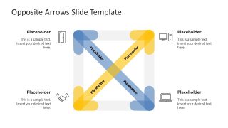 Editable Cross Arrows Diagram for PowerPoint