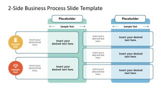 2-Side Business Process PowerPoint Slide 