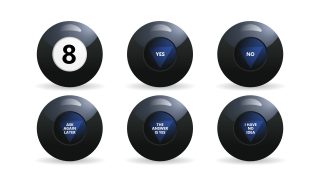 Magic 8-Ball Slide for Presentation Template 