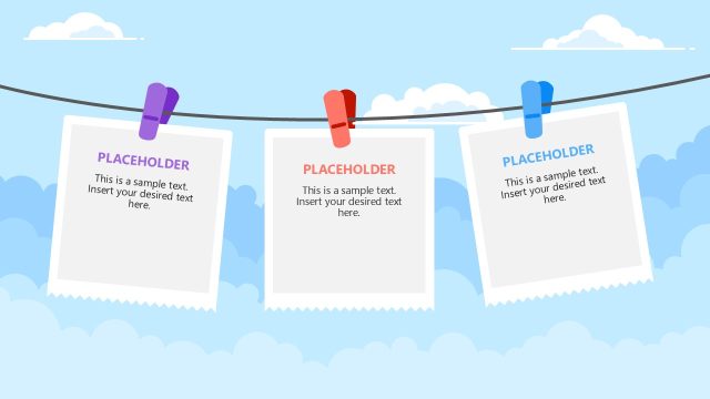 Clothesline Infographic PowerPoint Template
