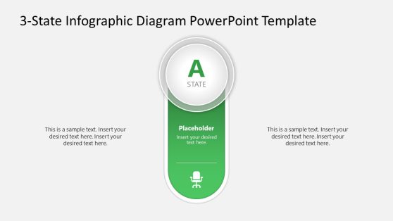 3-State Infographic Diagram PowerPoint Template