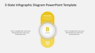 Presentation Template with Yellow Infographic Diagram