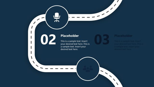 5-Step Vertical Roadmap Presentation Template