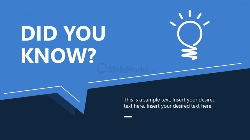 Did You Know Slide with Graphical Icon