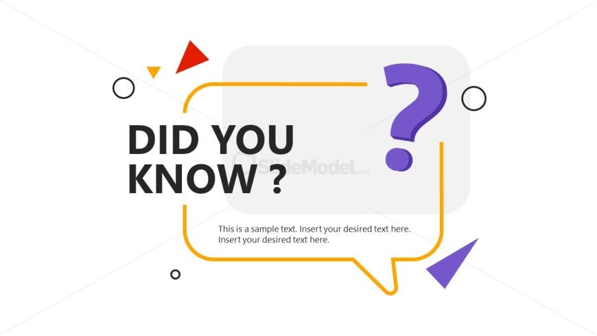 Did You Know Slide for Presentation